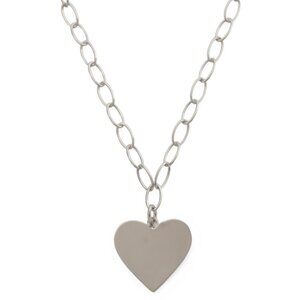 INDIGO FALLS Made In Thailand Sterling Silver Heart Pendant Necklace